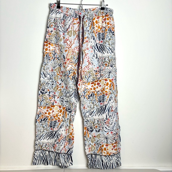 Vikki Chu Anthropologie Pastoral Flannel Sleep Pants Size Large - Picture 1 of 6